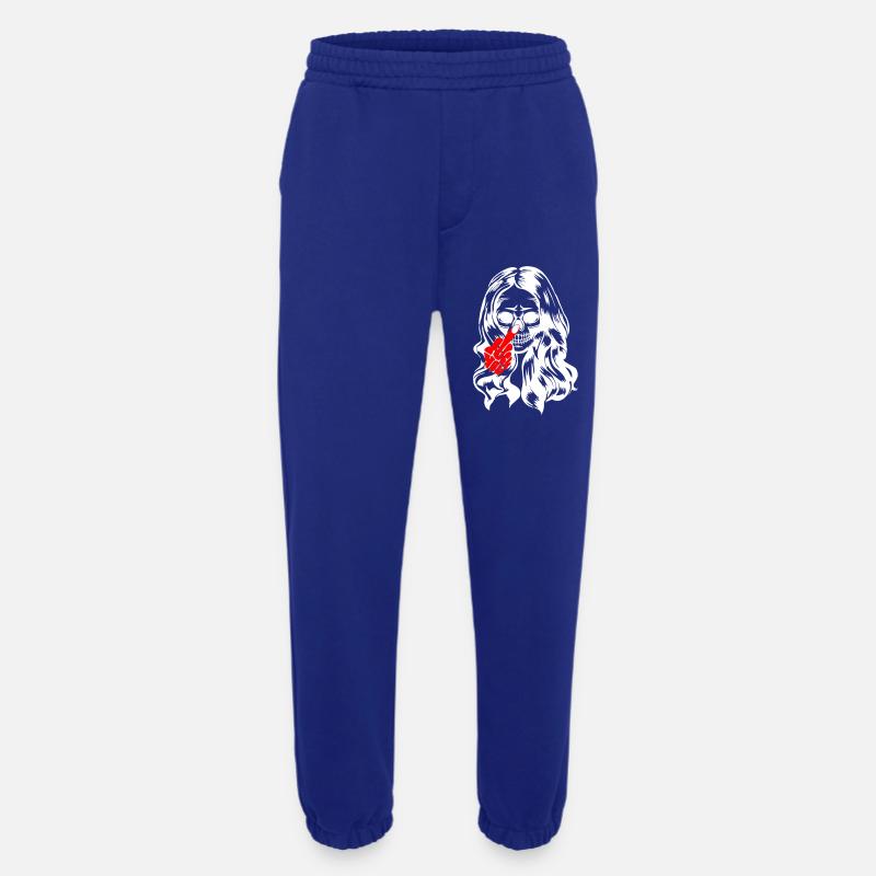 Coole Gothic Lady Skull - Heavyweight Jogginghose - made by SPREAD  - Iconic Blue
