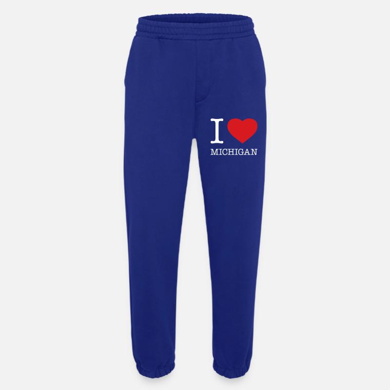I LOVE MICHIGAN - Heavyweight Jogginghose - made by SPREAD  - Iconic Blue