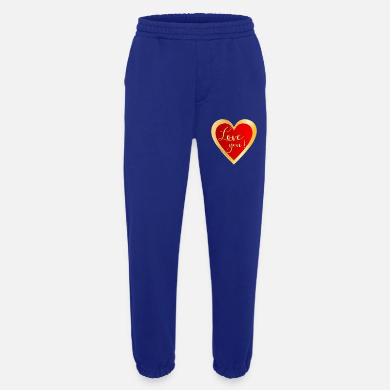 Ich liebe dich Herz - Heavyweight Jogginghose - made by SPREAD  - Iconic Blue
