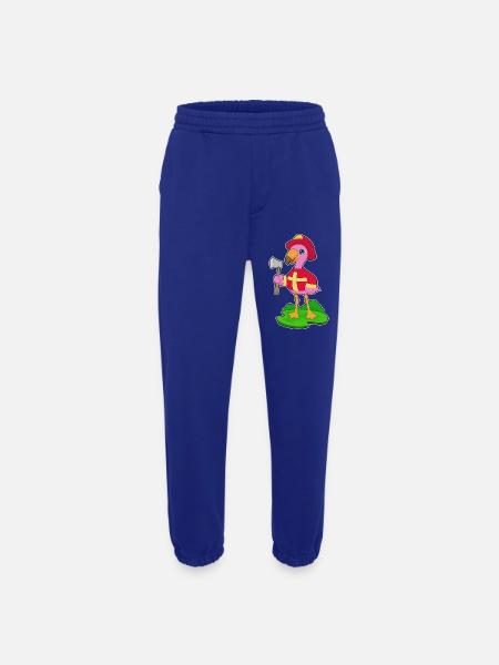 Flamingo Firefighter Axe Fire Brigade - Heavyweight Jogging Pants - made by SPREAD  - Iconic Blue