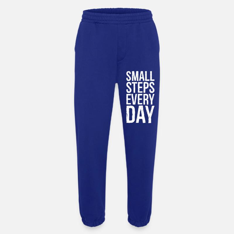small steps every day - Heavyweight Jogginghose - made by SPREAD  - Iconic Blue