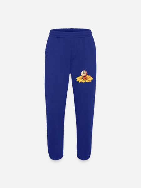 Cute ladybug on a flower - Heavyweight Jogging Pants - made by SPREAD - Iconic Blue
