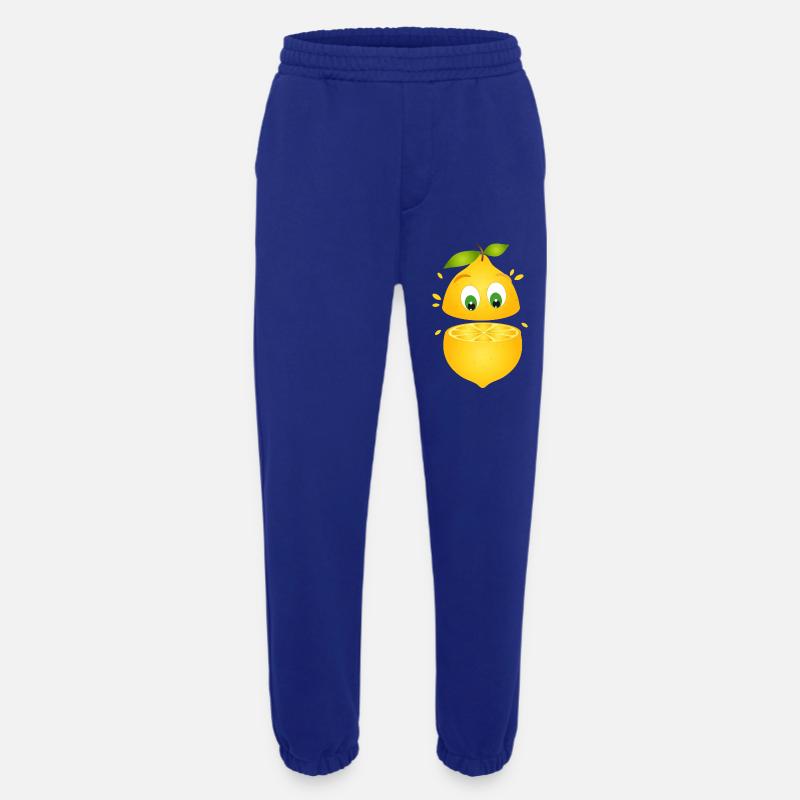 Überraschte Zitrone – Fruchtiger Comicspaß - Heavyweight Jogginghose - made by SPREAD  - Iconic Blue