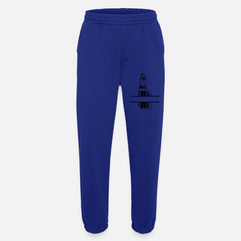 Vape-Silhouette mit Textfeld - Heavyweight Jogginghose - made by SPREAD  - Iconic Blue