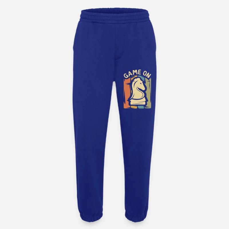 Game On Chess Design – Retro Springer - Heavyweight Jogging Pants - made by SPREAD - Iconic Blue