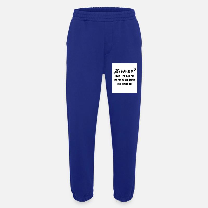 Generation with Style Saying - Heavyweight Jogging Pants - made by SPREAD  - Iconic Blue