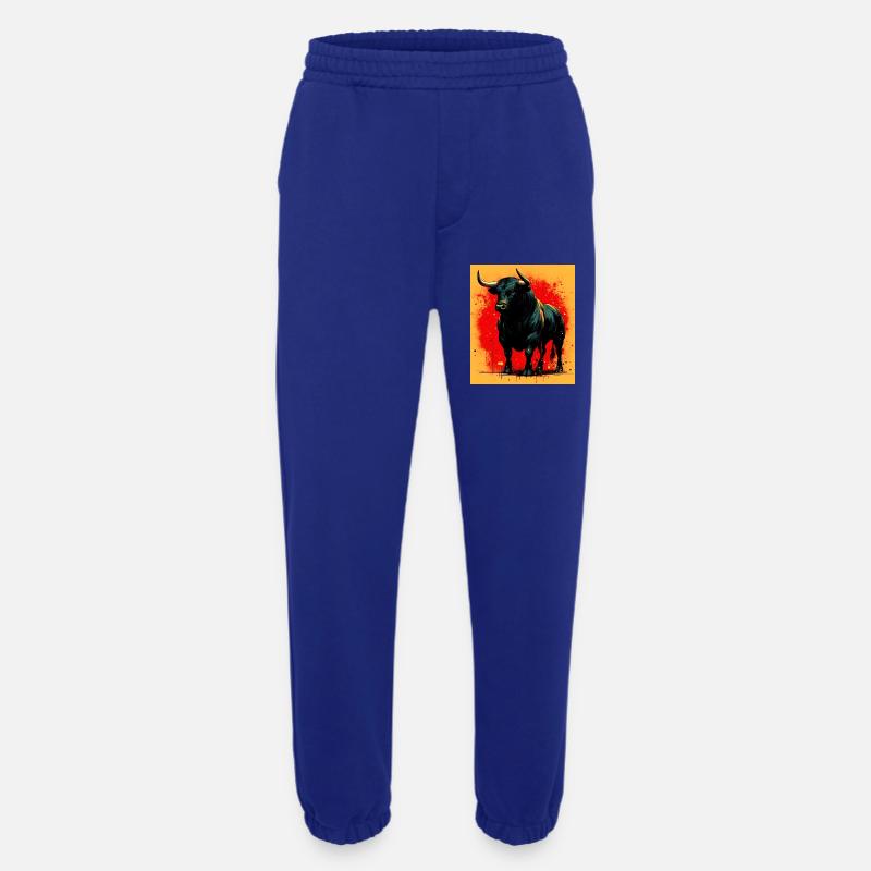 bull - Heavyweight Jogging Pants - made by SPREAD  - Iconic Blue
