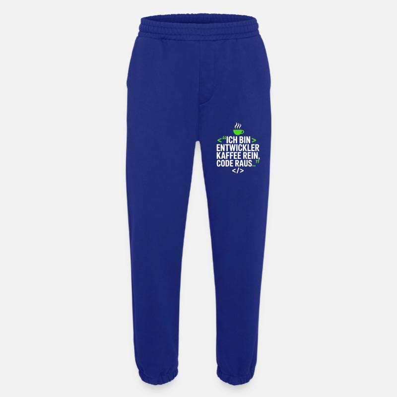 Entwickler Kaffee Spruch - Heavyweight Jogginghose - made by SPREAD  - Iconic Blue