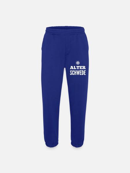 Old Swede Fun Design - Heavyweight Jogging Pants - made by SPREAD - Iconic Blue