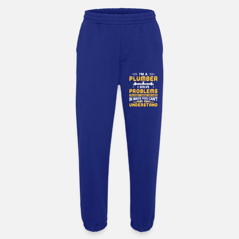 Heating Engineer Heating Construction Plumber Plumber - Heavyweight Jogging Pants - made by SPREAD  - Iconic Blue