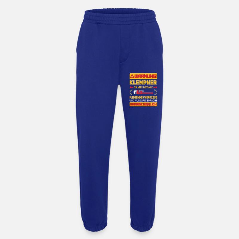 Heating Engineer Heating Construction Plumber Plumber - Heavyweight Jogging Pants - made by SPREAD  - Iconic Blue