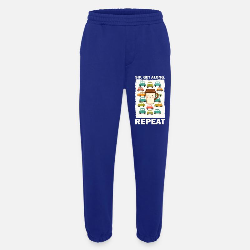 Verspielte Kaffeetasse mit Autos - Heavyweight Jogginghose - made by SPREAD  - Iconic Blue
