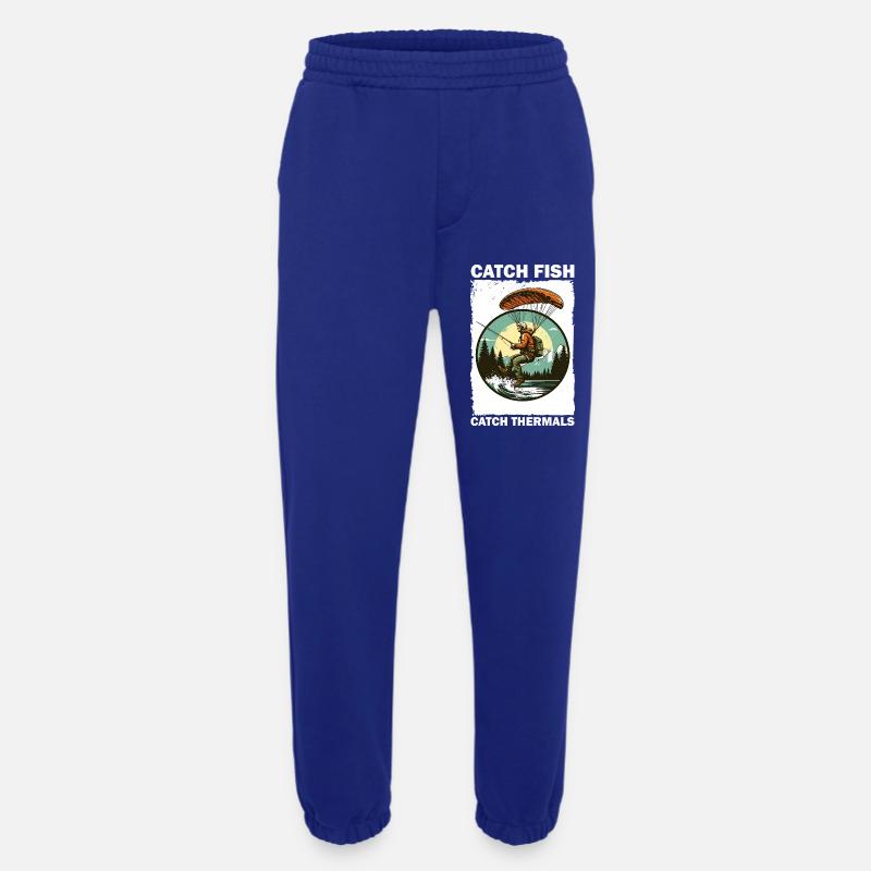 Adventurous angler with climbing board - Heavyweight Jogging Pants - made by SPREAD - Iconic Blue