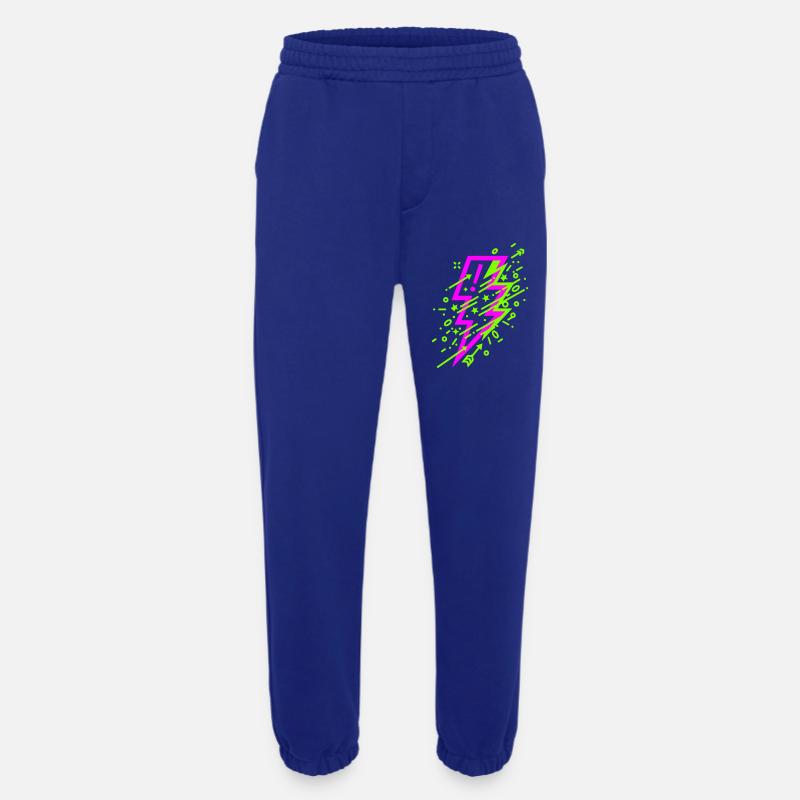 Lebendige kosmische Blitze in Neon - Heavyweight Jogginghose - made by SPREAD  - Iconic Blue