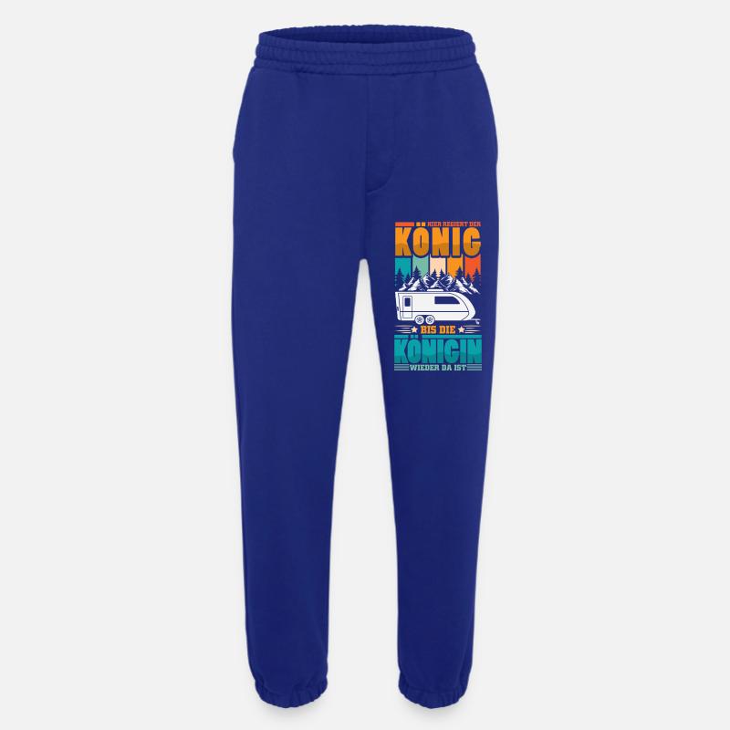 Camper Camping Wohnwagen Spruch - Heavyweight Jogginghose - made by SPREAD - Iconic Blue