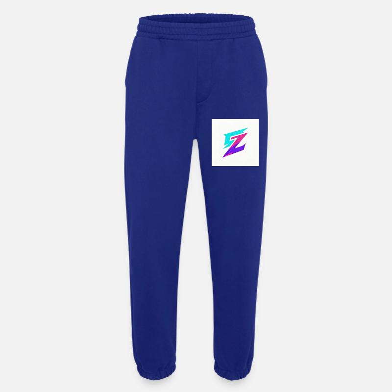 Zigzag Neon Gradient Logo - Heavyweight Jogging Pants - made by SPREAD - Iconic Blue