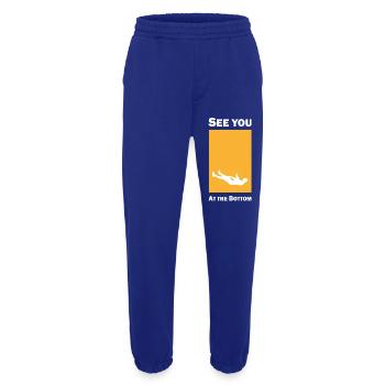 See you at the bottom - Heavyweight Jogging Pants - made by SPREAD  - Iconic Blue - Front