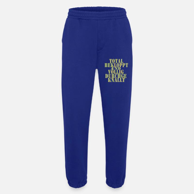 Totally Crazy Full Crazy - Heavyweight Jogging Pants - made by SPREAD  - Iconic Blue