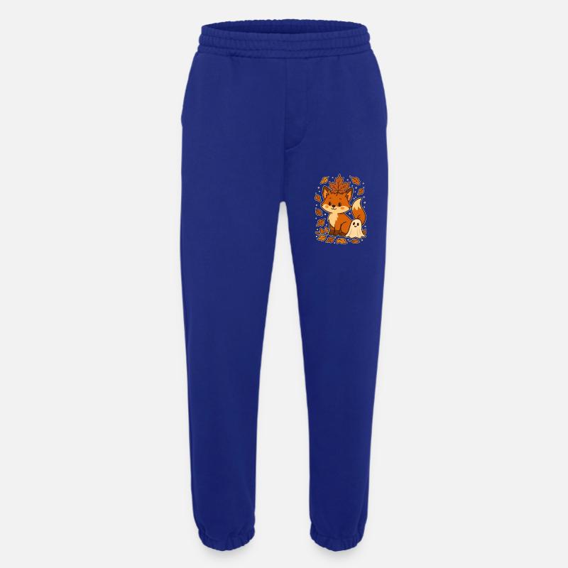 Herbstlicher Fuchs mit Blättern - Heavyweight Jogginghose - made by SPREAD  - Iconic Blue