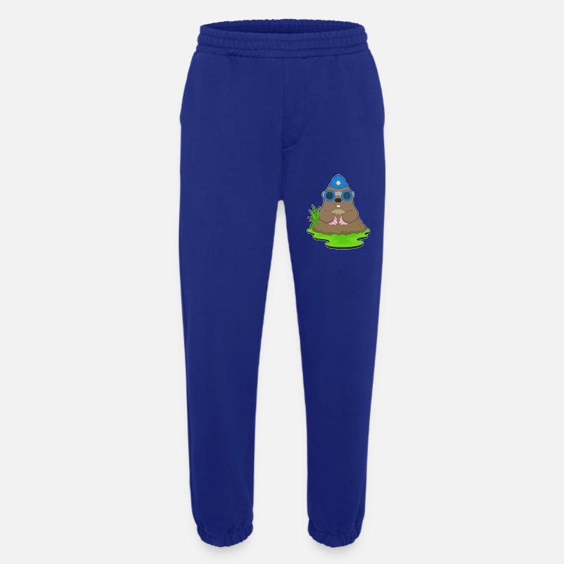 Mole Miner Mining Helmet Mining - Heavyweight Jogging Pants - made by SPREAD - Iconic Blue