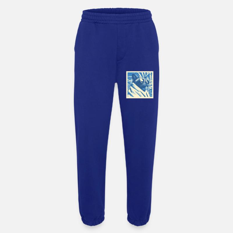 Cool Retro Cat Design - Heavyweight Jogginghose - made by SPREAD - Iconic Blue
