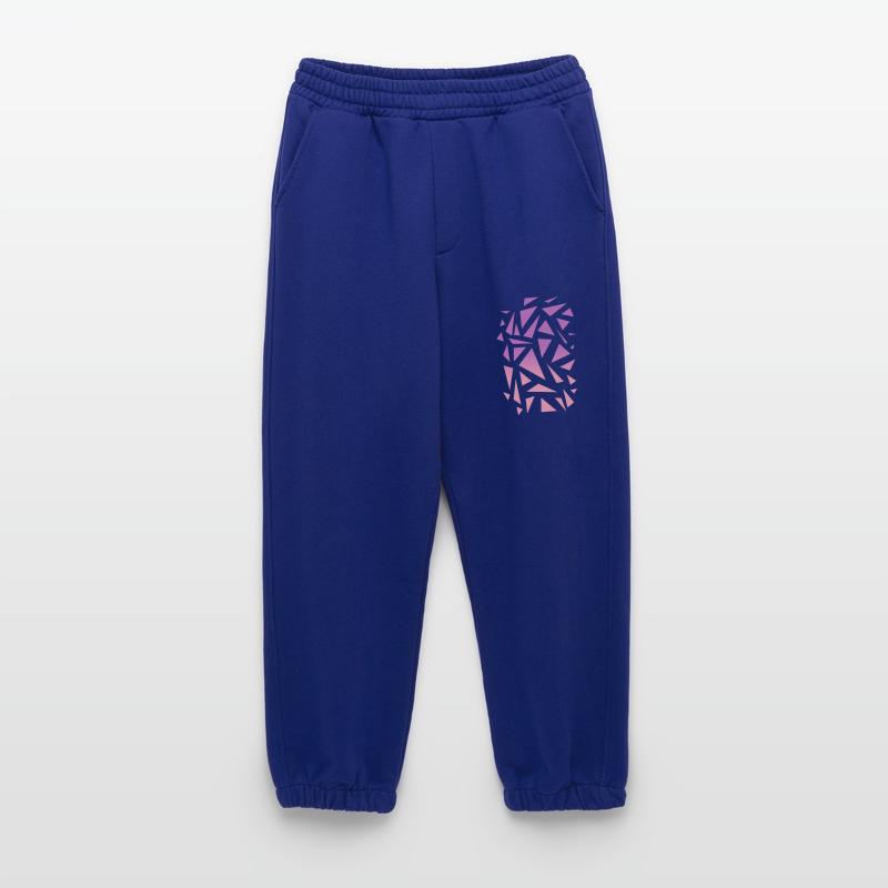 Triangle Pattern - Purple Pink Heavyweight Jogging Pants - made by SPREAD 