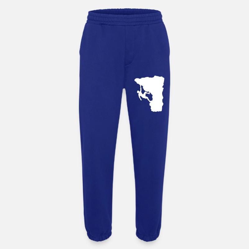 Climber on the ledge - Heavyweight Jogging Pants - made by SPREAD  - Iconic Blue