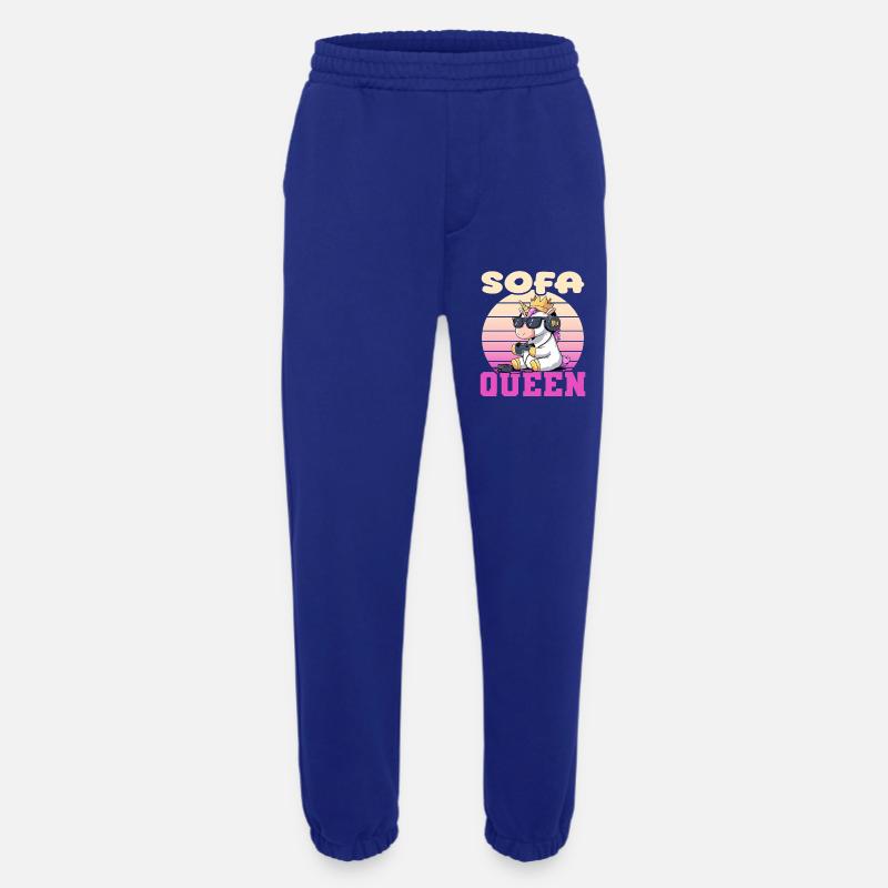 Sofa Queen - Einhorn zocken - Heavyweight Jogginghose - made by SPREAD  - Iconic Blue