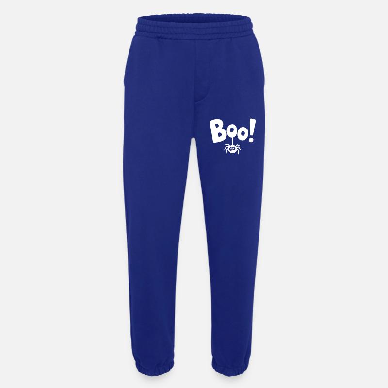 BOO! Funny Spider Statement Saying - Heavyweight Jogging Pants - made by SPREAD - Iconic Blue