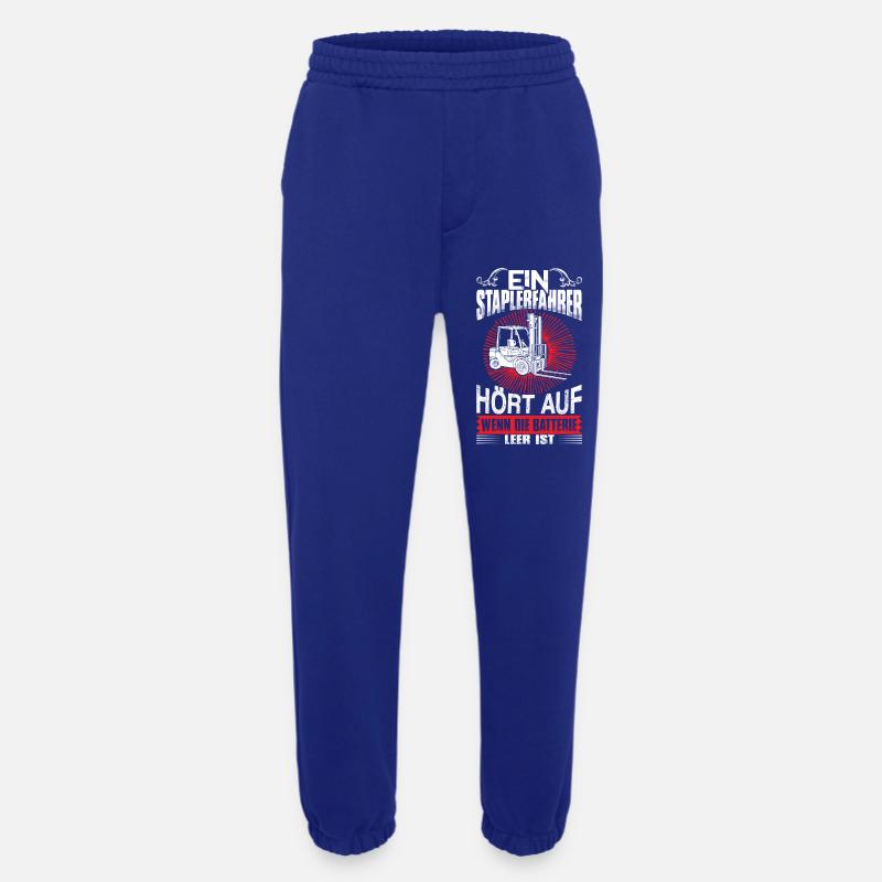 Lustiger Staplerfahrer Spruch - Heavyweight Jogginghose - made by SPREAD  - Iconic Blue