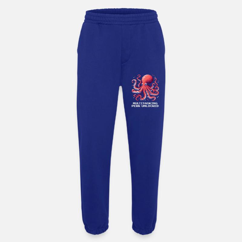 Multitasking Ability Unlocked | Octopus - Heavyweight Jogging Pants - made by SPREAD  - Iconic Blue