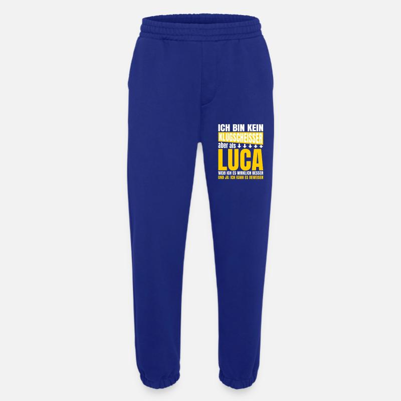 Luca Klugscheißer - Heavyweight Jogginghose - made by SPREAD  - Iconic Blue