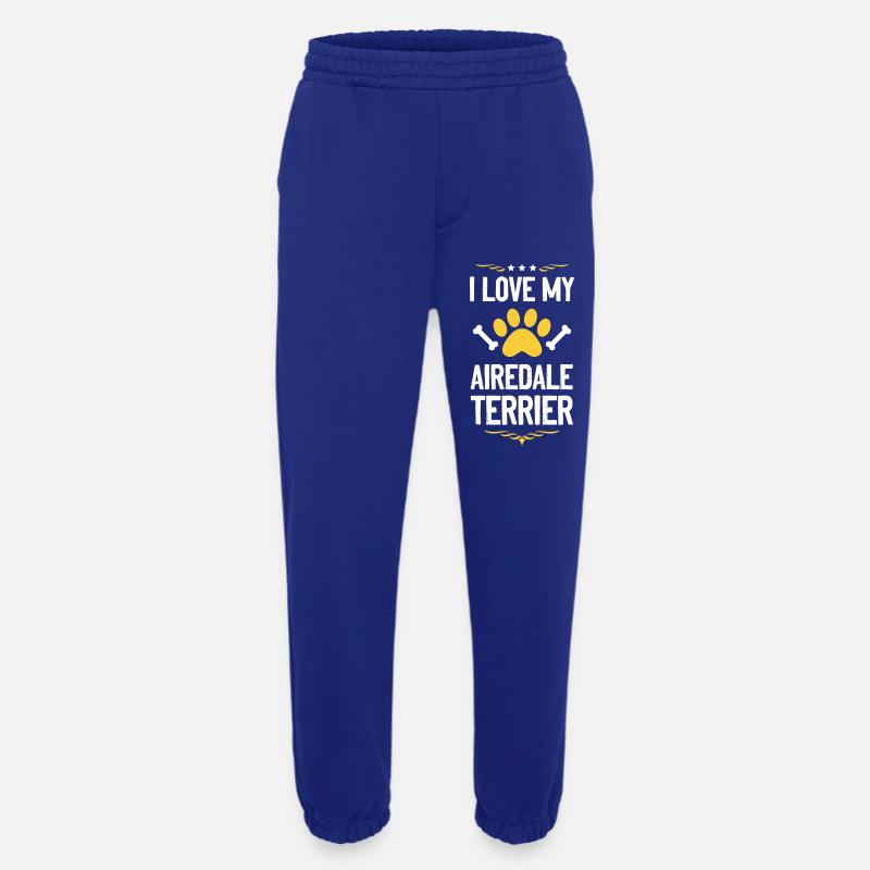 Airedale Terrier Lover Motif - Heavyweight Jogging Pants - made by SPREAD - Iconic Blue