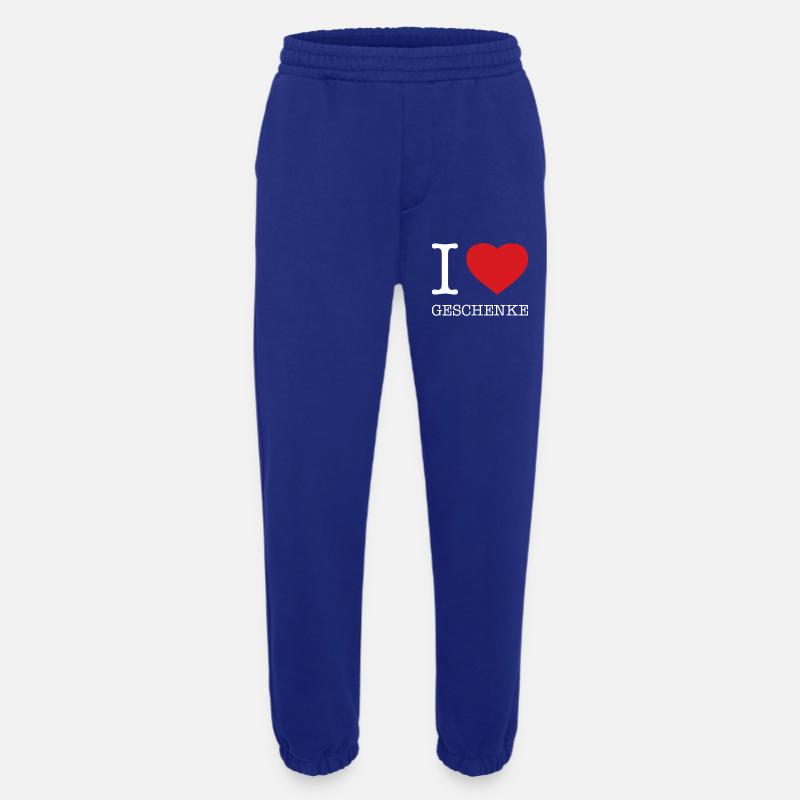 I love Geschenke - Heavyweight Jogginghose - made by SPREAD  - Iconic Blue