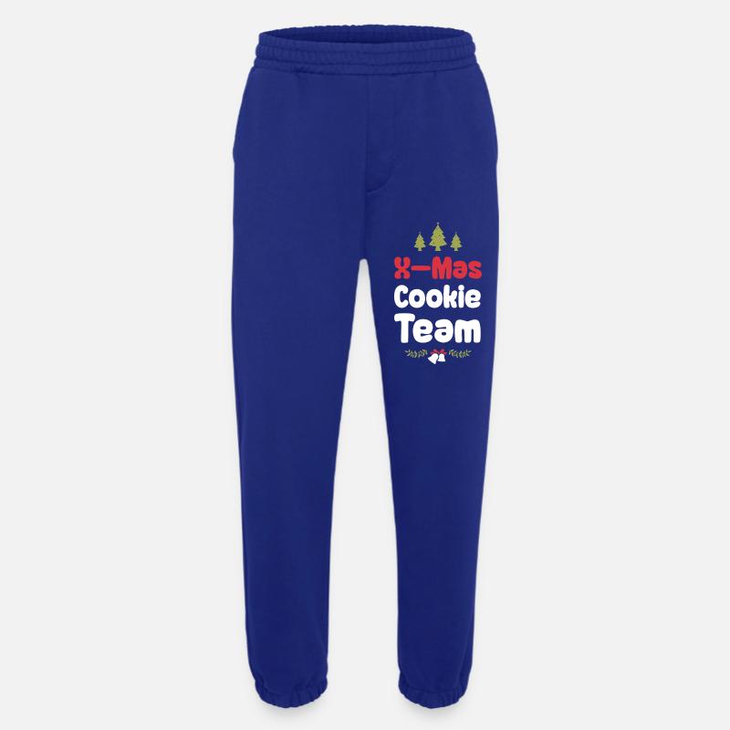 L’équipe des biscuits de Noël - Pantalon de jogging bio épais fabriqué en UE - Iconic Blue