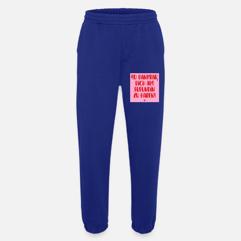 DANKBAR FREUNDSCHAFT HERZ - Heavyweight Jogginghose - made by SPREAD  - Iconic Blue