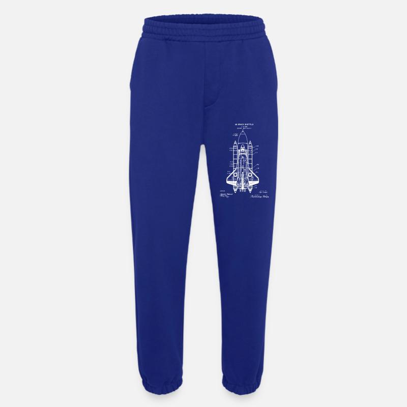 Plan de la navette spatiale - Pantalon de jogging bio épais fabriqué en UE - Iconic Blue