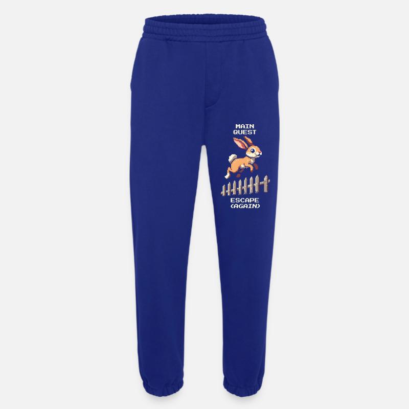 Main Quest Escape | Hasen Ausbruchswitz - Heavyweight Jogginghose - made by SPREAD - Iconic Blue