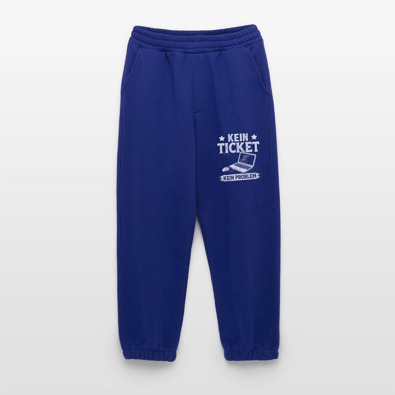 Ordinateur de nerd PAS DE TICKET PAS DE PROBLÈME DRÔLE Pantalon de jogging bio épais fabriqué en UE