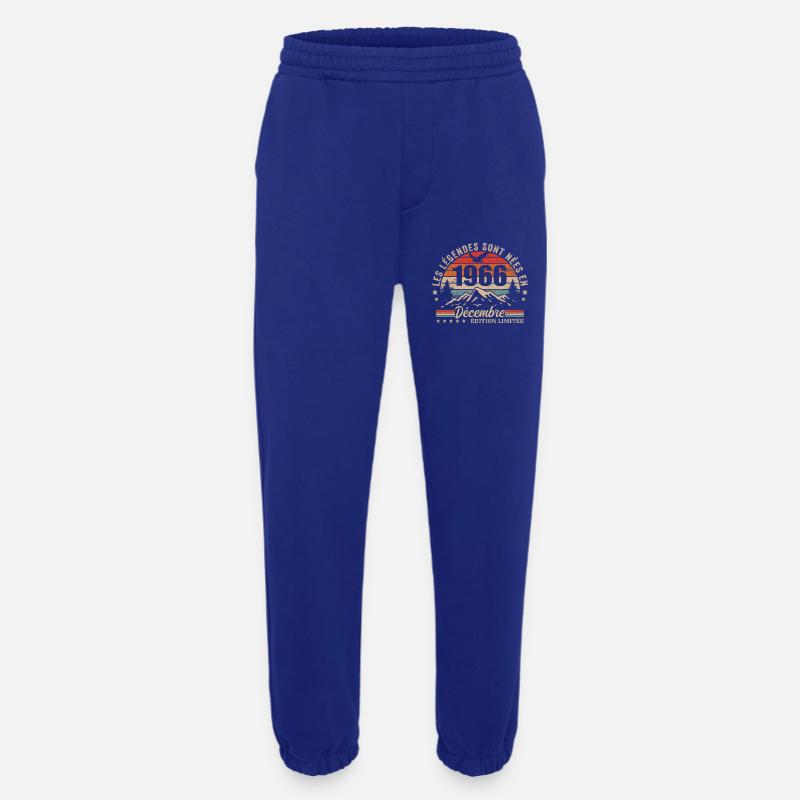 Retro Dezember 1966 – 59. Jubiläumsgeschenk - Heavyweight Jogginghose - made by SPREAD  - Iconic Blue