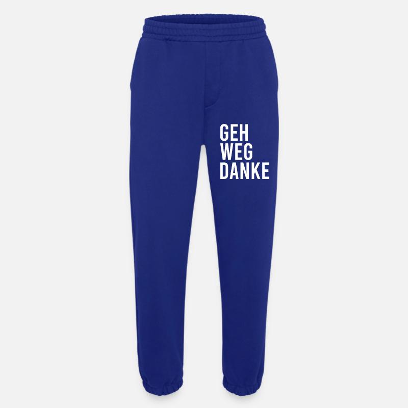 Geh weg danke - Heavyweight Jogginghose - made by SPREAD  - Iconic Blue