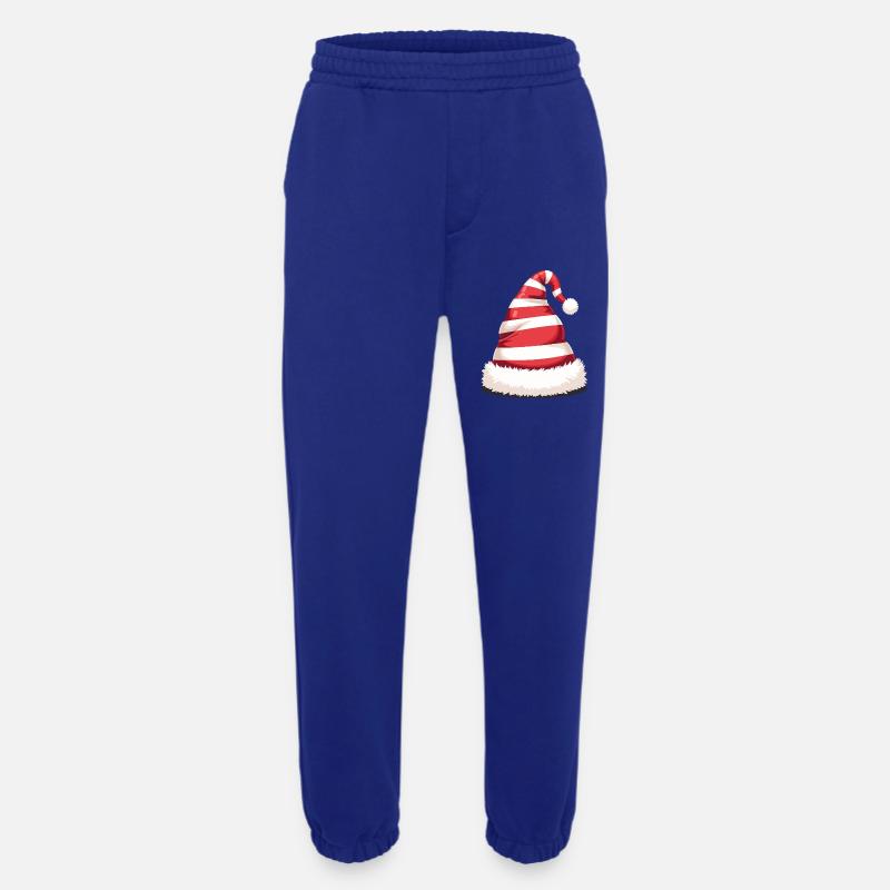 Candy Stripe Santa Hat - Heavyweight Jogginghose - made by SPREAD  - Iconic Blue