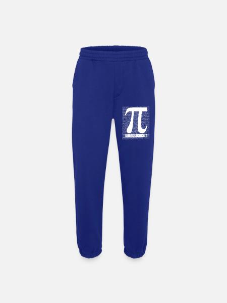 Pi Symbol Pattern Nerd - Heavyweight Jogging Pants - made by SPREAD - Iconic Blue