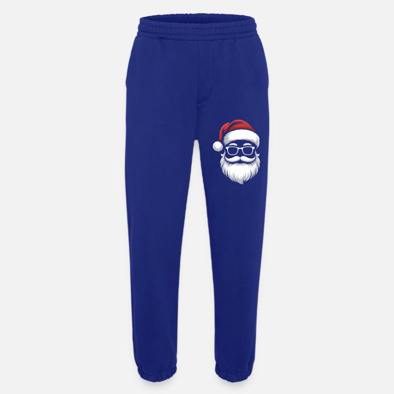 Weihnachtsmann mit Schnurrbart Brille - Heavyweight Jogginghose - made by SPREAD - Iconic Blue