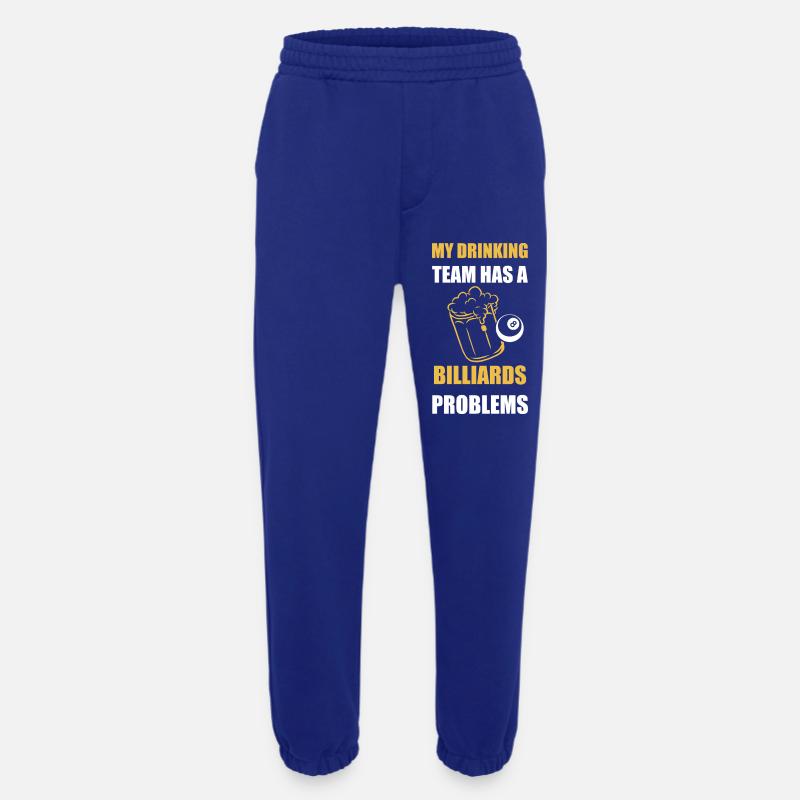 My Drinking Team Has Billiards Problems Design - Heavyweight Jogging Pants - made by SPREAD - Iconic Blue