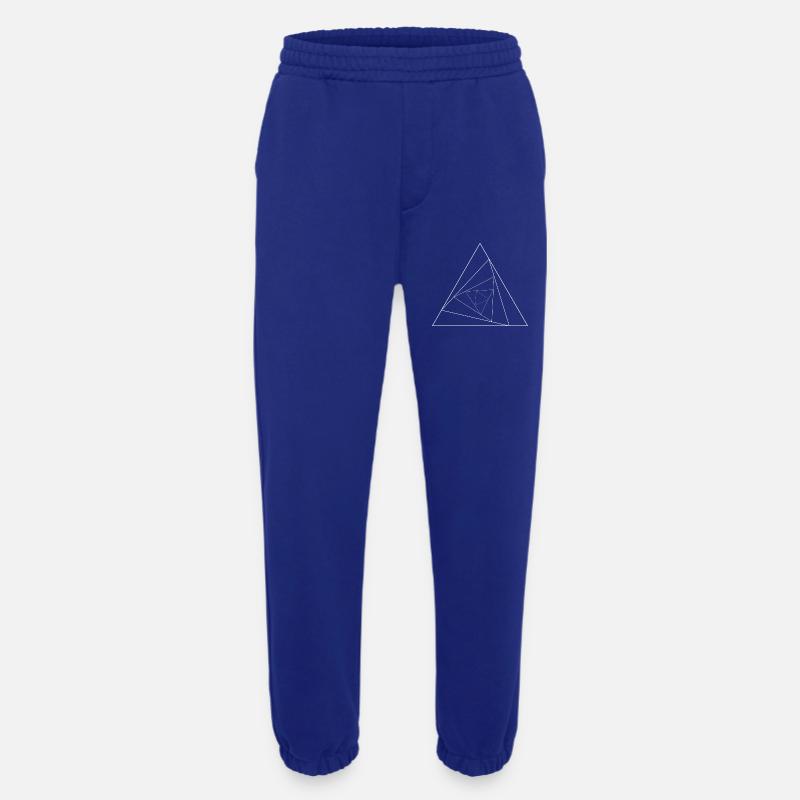 Triangular triangle - Heavyweight Jogging Pants - made by SPREAD  - Iconic Blue