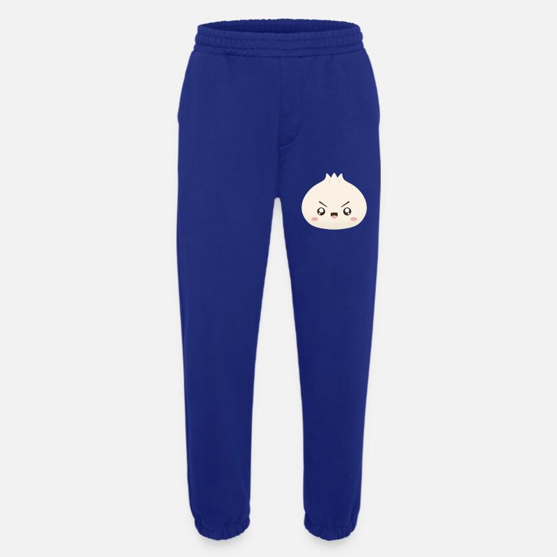 Mascotte mignonne de Grumpy Dumpling - Pantalon de jogging bio épais fabriqué en UE - Iconic Blue