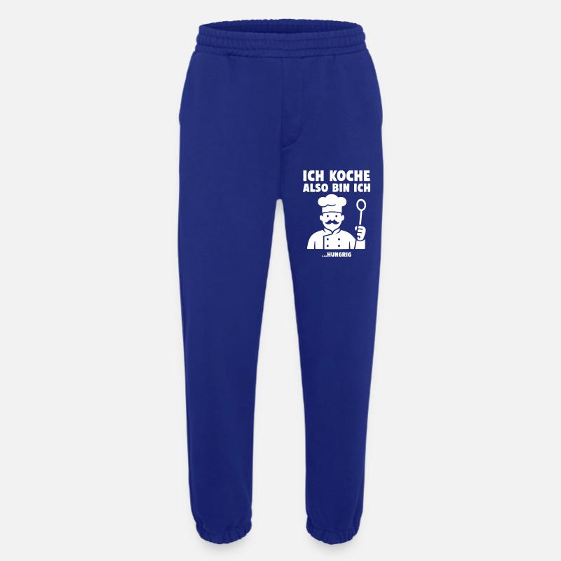 Ich koche also bin ich ...hungrig. Koch Design - Heavyweight Jogginghose - made by SPREAD  - Iconic Blue