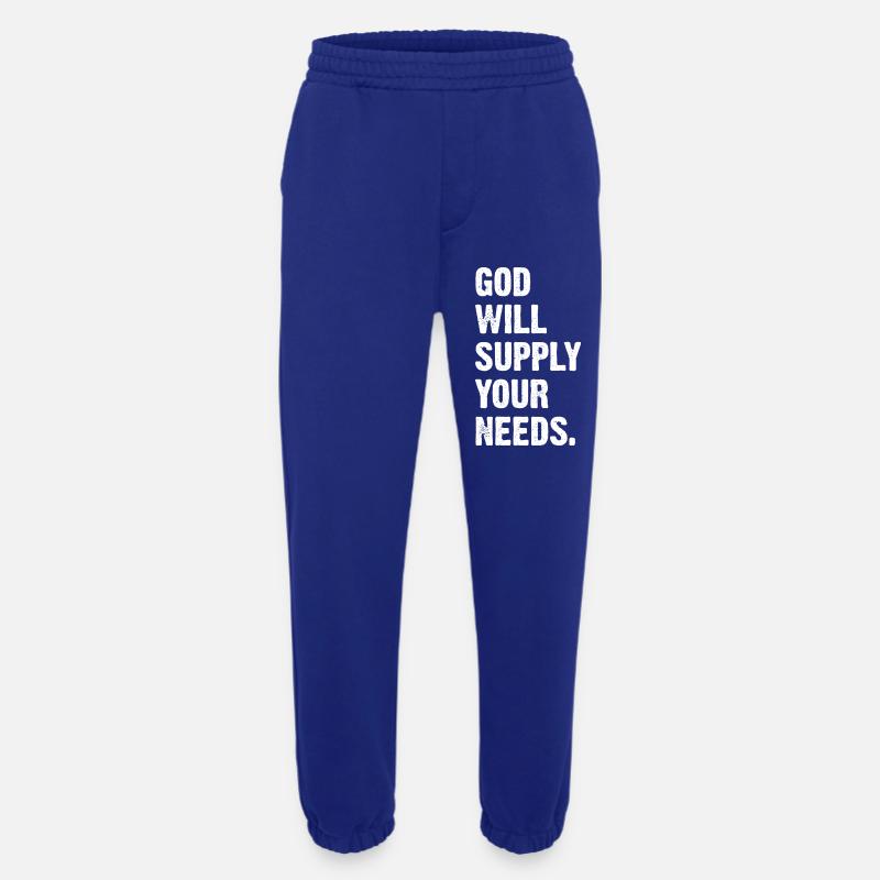 God Will Supply Your Needs - Heavyweight Jogginghose - made by SPREAD  - Iconic Blue