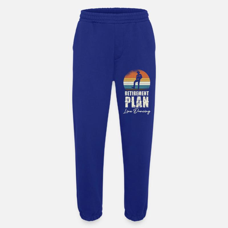 Retirement Line Dance Sunset - Heavyweight Jogging Pants - made by SPREAD  - Iconic Blue